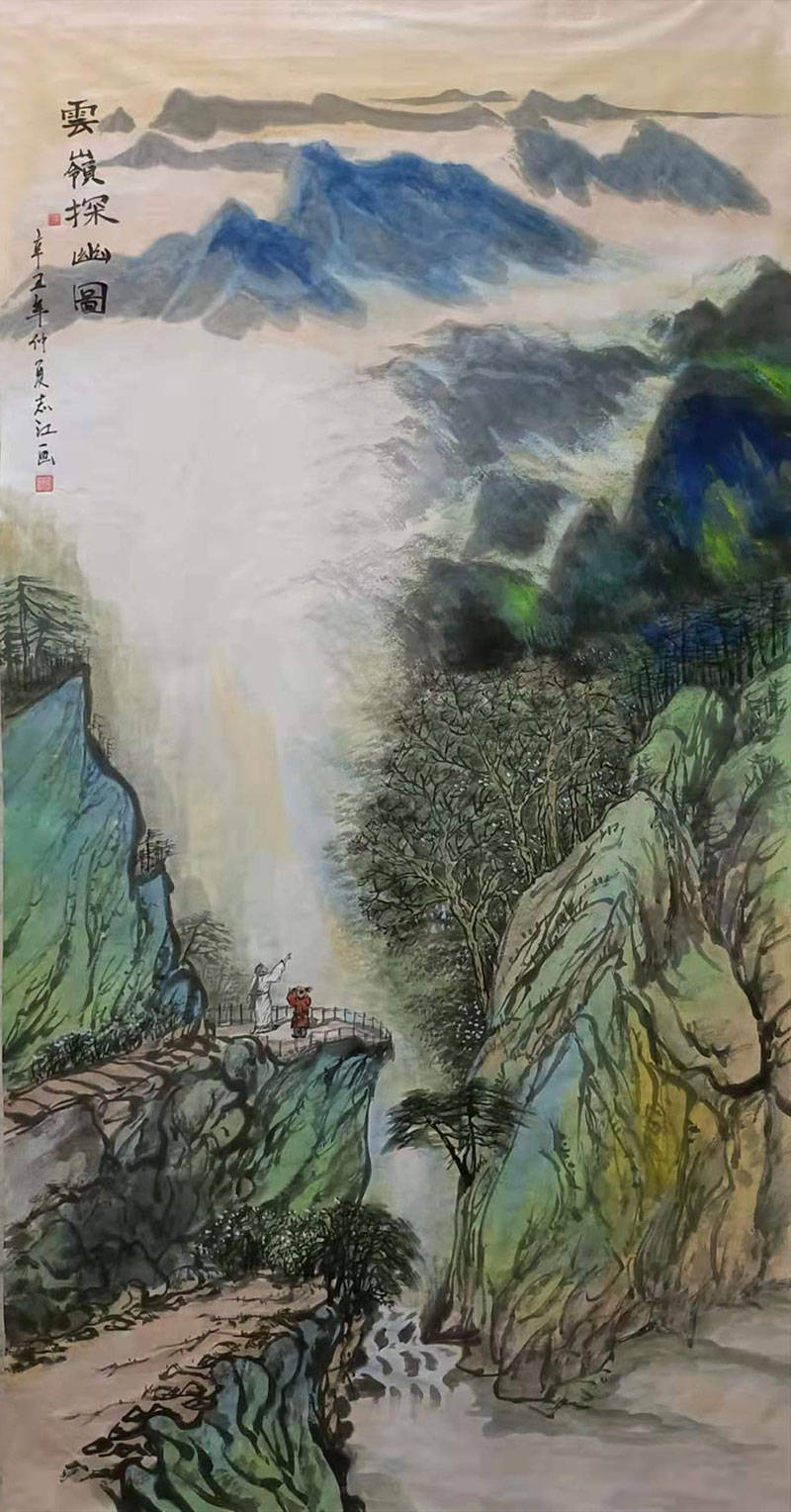 画家周志江