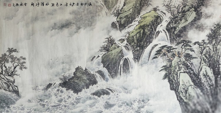 画家姚全彬,艺术家姚全彬,姚全彬山水画