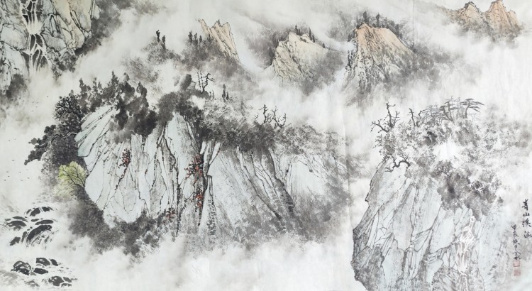画家姚全彬,艺术家姚全彬,姚全彬山水画