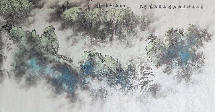 画家姚全彬,艺术家姚全彬,姚全彬山水画
