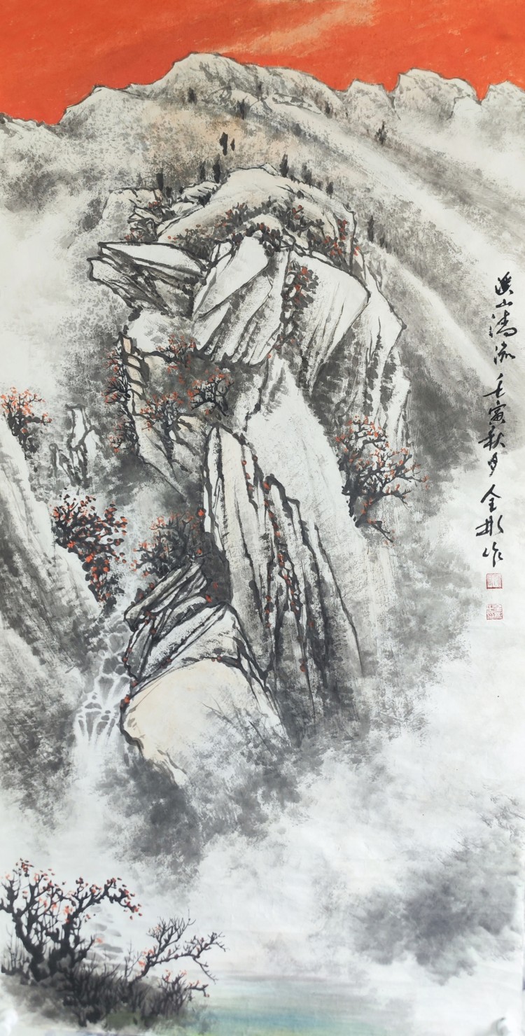 画家姚全彬,艺术家姚全彬,姚全彬山水画