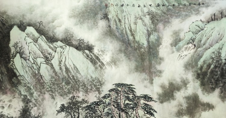 画家姚全彬,艺术家姚全彬,姚全彬山水画
